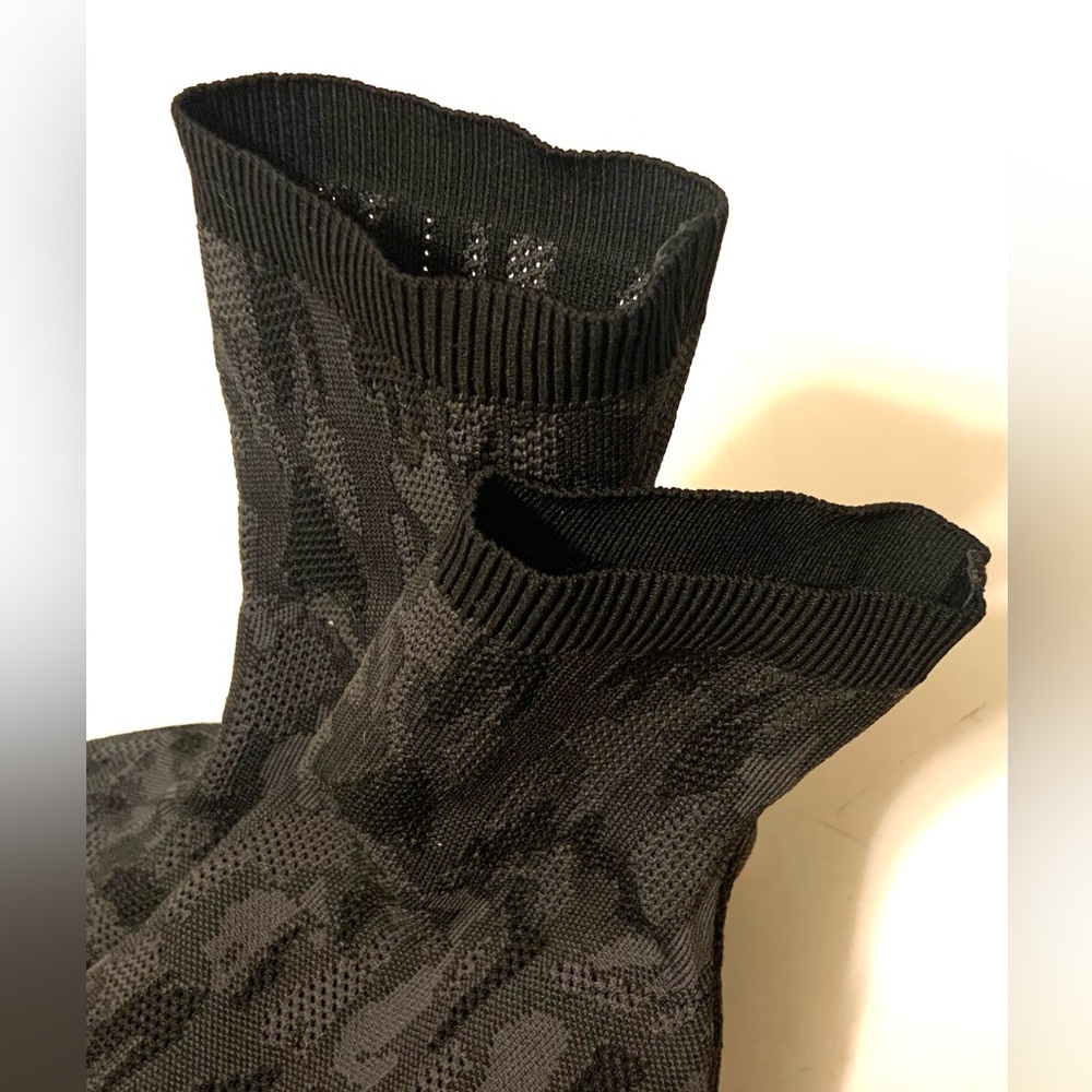 Rag & Bone Stretch Fabric Sock Booties Dark Grey … - image 6